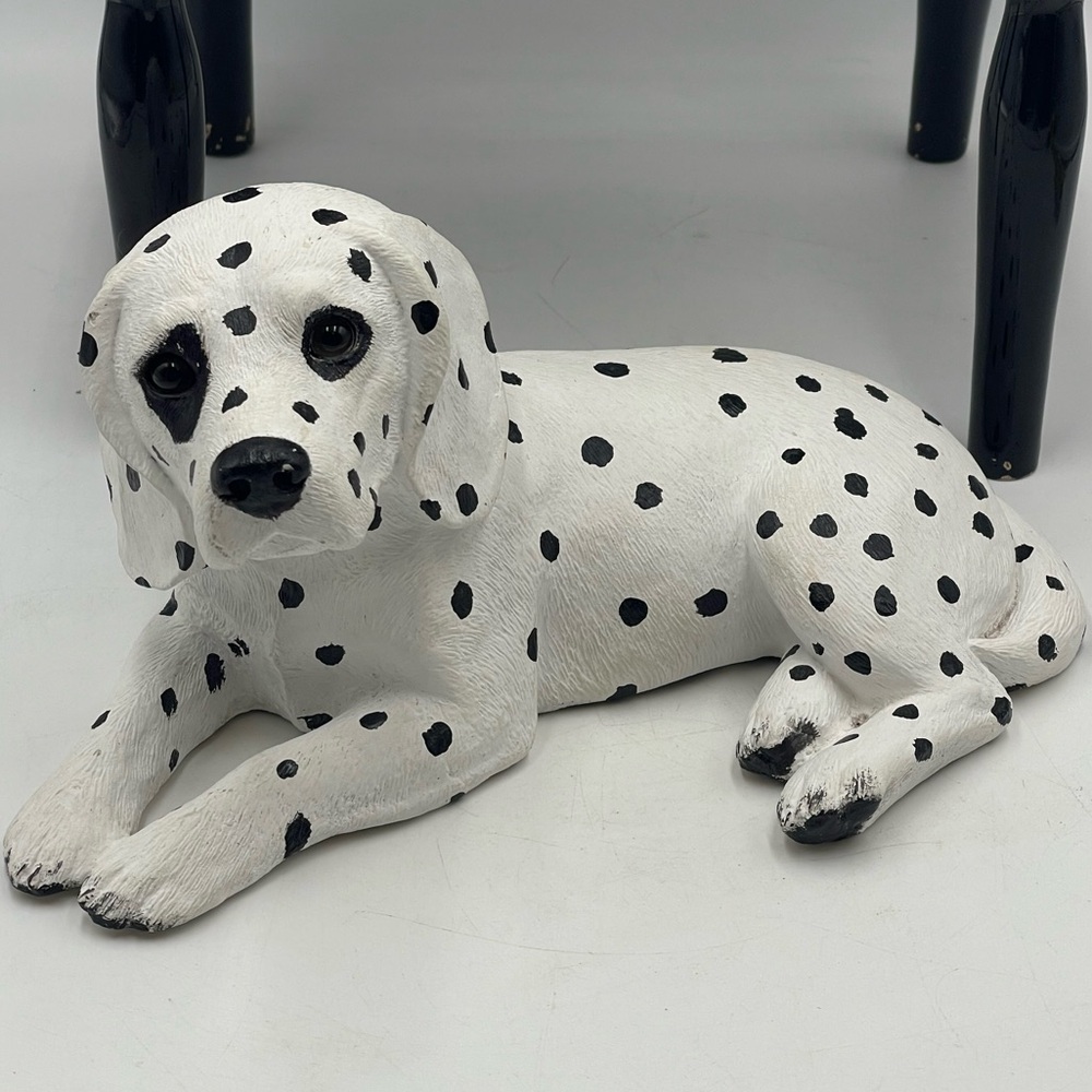Sandicast Sculpture “1985” Dalmatian Dog Handcast & Hand Painted by Sandra Brue